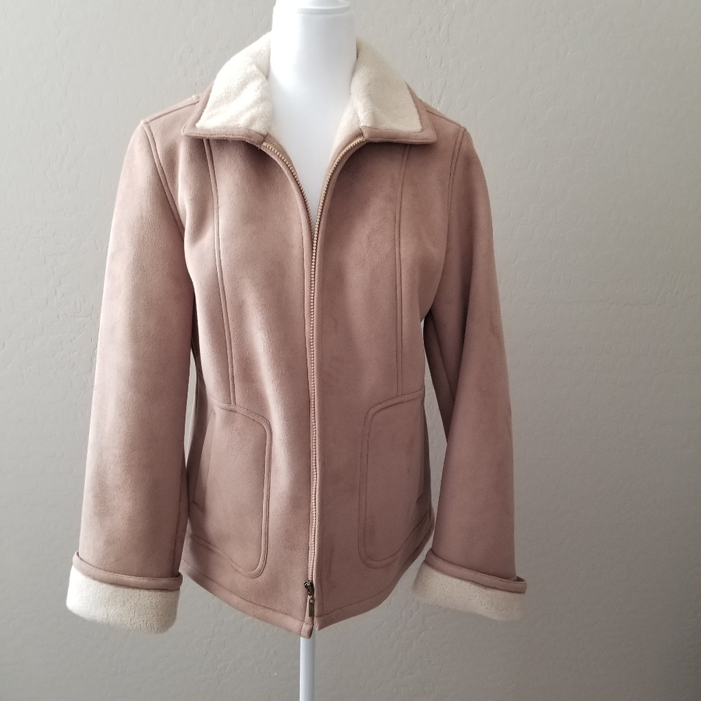 Giacca Faux Suade with Fleece Lining - M - NWOT